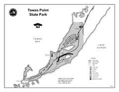 Tawas Point State Park, Michigan Site Map
