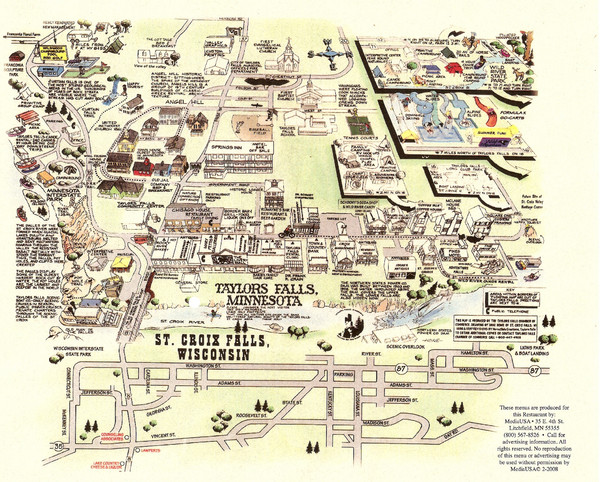 Taylors Falls Restaurant Map