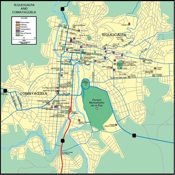 Tegucigalpa Map