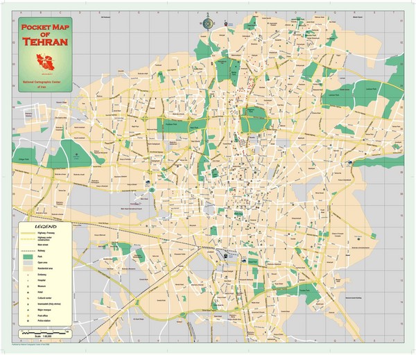 Tehran, Iran Map