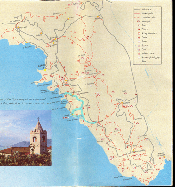 Tellaro Trail Map