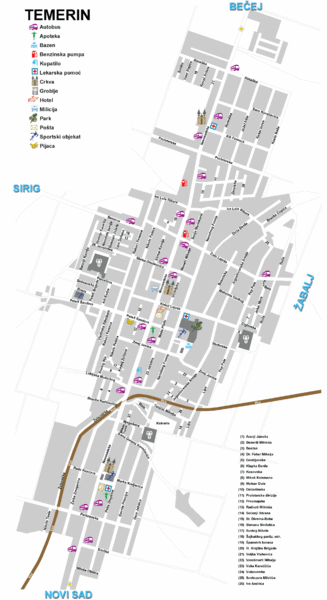 temerin mapa Temerin Map   peacuteterreacuteve • mappery temerin mapa