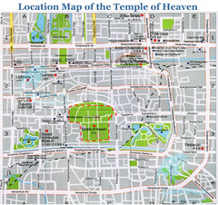 Temple of Heaven Area Tourist Map