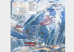 Termignon-la-Vanoise Ski Trail Map