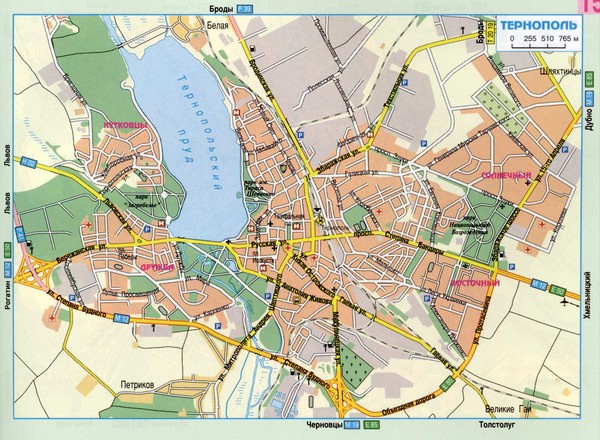Ternopil Ukraine Map