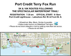Terry Fox Run Trail Map