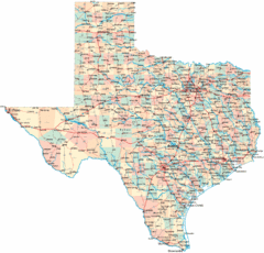 Texas Map Texas Map
