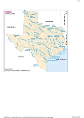 Texas River Map