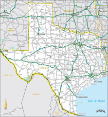 Texas Road Map