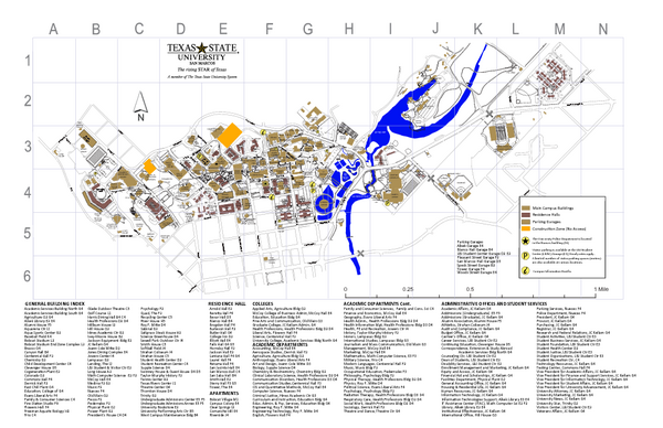 Texas State University Map