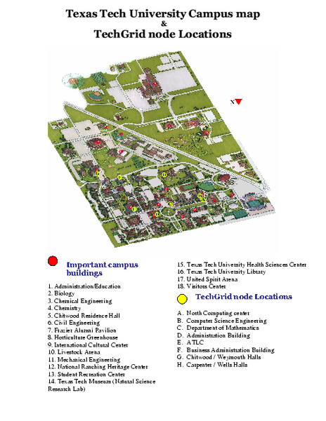 texas tech campus map pdf Texas Tech University Map Lubbock Tx Mappery texas tech campus map pdf