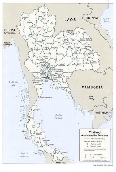 Thailand Guide Map - Thailand • mappery