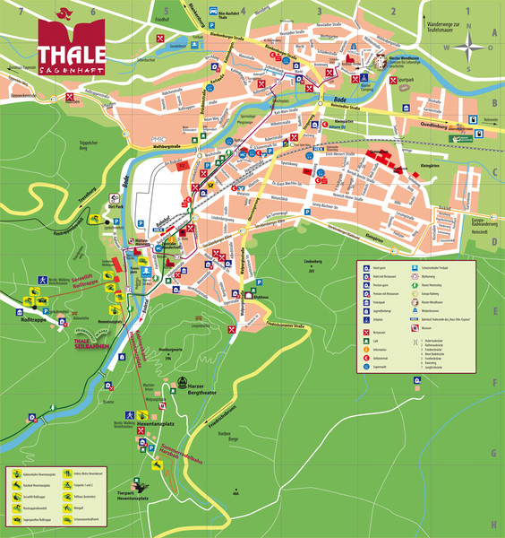Thale Tourist Map