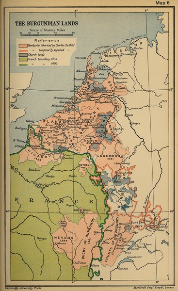 The Burgundian Lands Historical Map