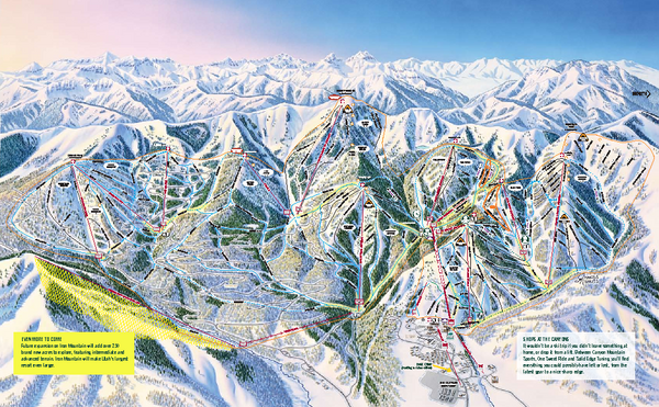 The Canyons Ski Trail Map