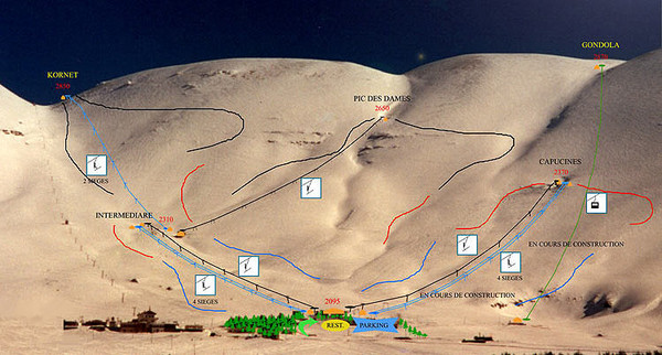 The Cedars Ski Trail Map