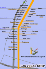 The LV Strip Map The LV Strip Map