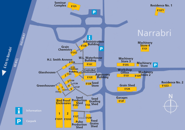 The University of Sydney, Narrabri Campus Map