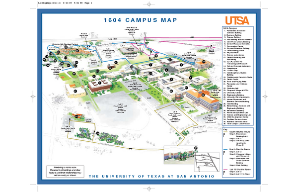 The University of Texas at San Antonio Map