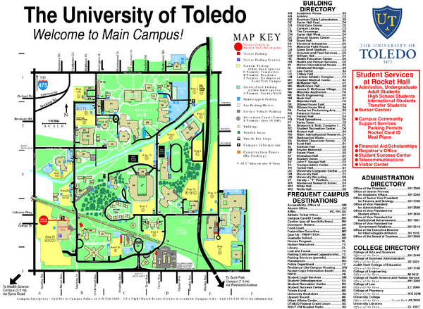 The University of Toledo Map