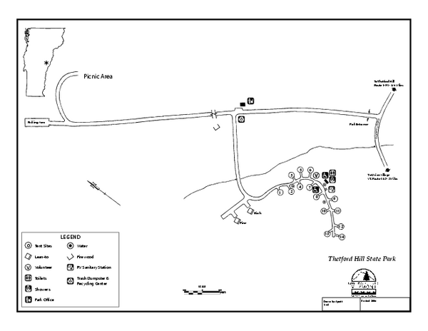 Thetford State Park Campground Map