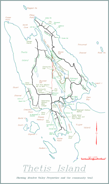 Thetis Island Map