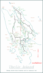 Thetis Island Map Thetis Island Map