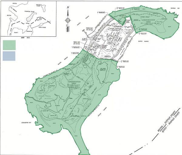 Thompson Island Easement Map
