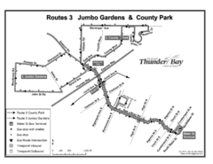 Thunder Bay Transit Map