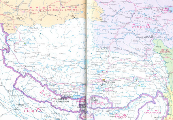 Tibet Province Map