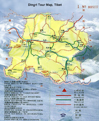 Tibet Tour Map