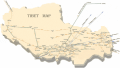 Tibet Travel Map Tibet Travel Map