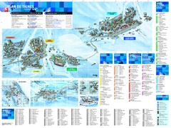 Tignes Ski Resort Town Map