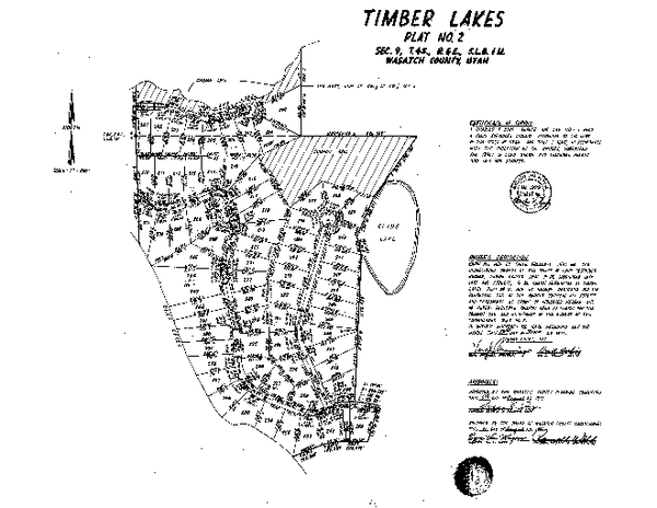 Timber Lakes Utah Map Timber Lakes Plat 2 Map - Timberlakes Utah • Mappery