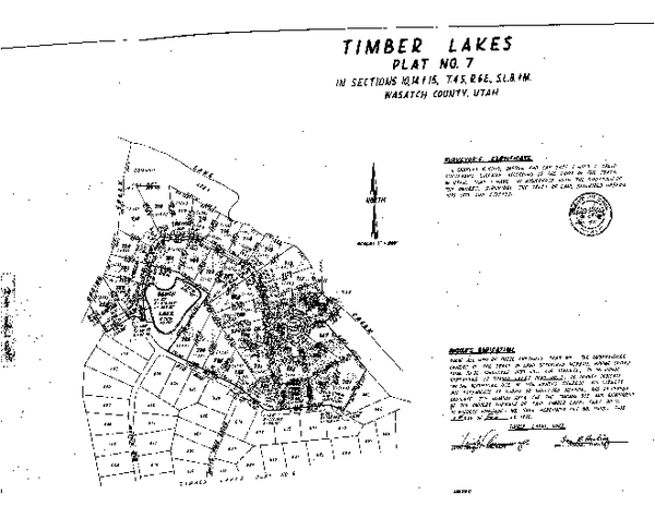 Timber Lakes Utah Map Timber Lakes Plat 7 Map - Timber Lakes Utah • Mappery