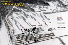 Timber Ridge Ski Area Ski Trail Map