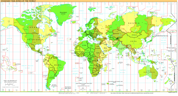 Time Zone Map