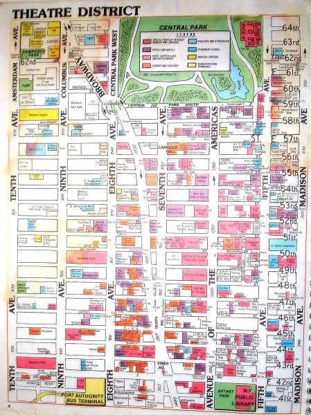 Times Square Map - New York NY • mappery