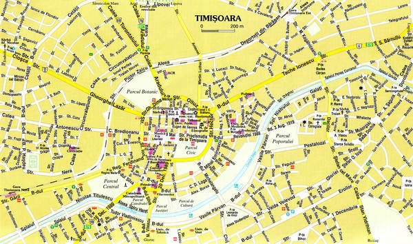 Timisoara Tourist Map