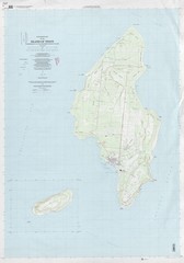 Tinian island topo Map