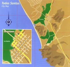 Todos Santos Tourist Map