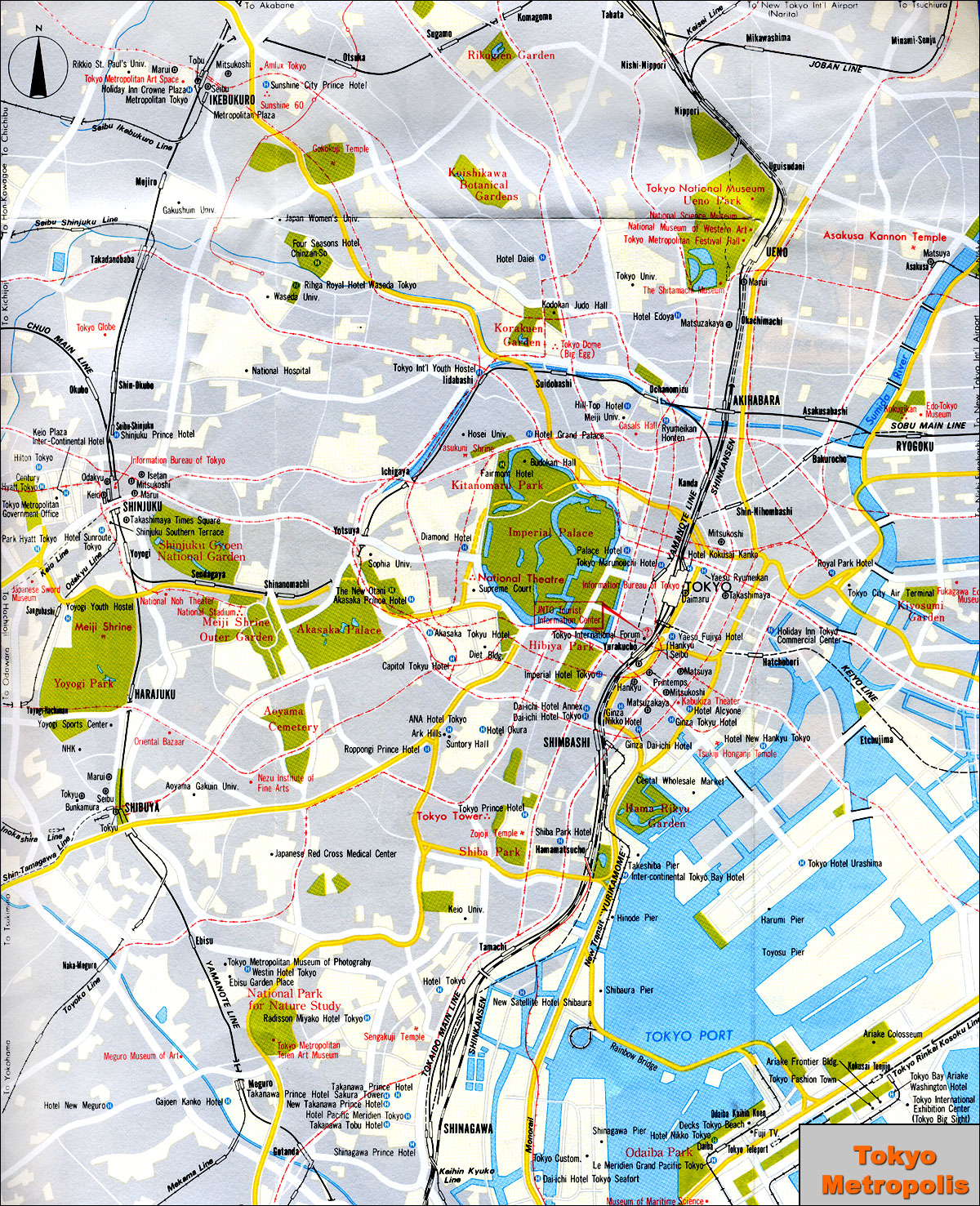 Tourist Map Of Tokyo Pdf