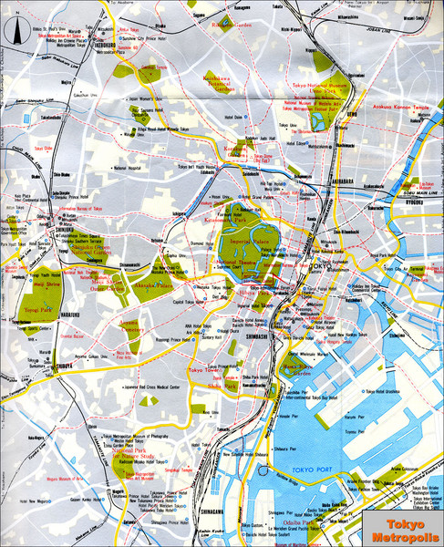 Tokyo Japan Tourist Map