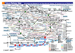 Tokyo Public Transportation Map