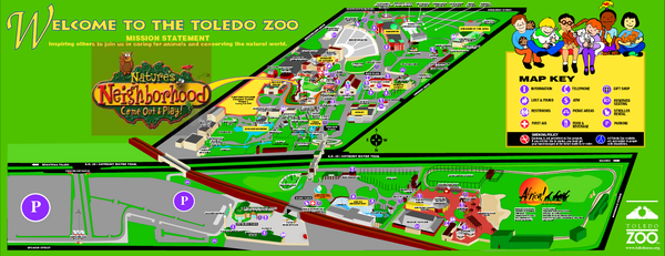 Toledo Zoo Map