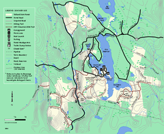 Tolland State Forest summer trail map
