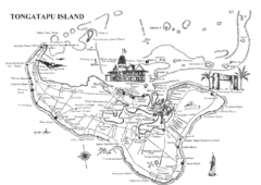 Tongatapu Island Map Tongatapu Island Map