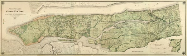 Topographical Atlas of the City of New York Map