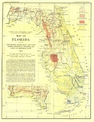 Topography of Florida Map