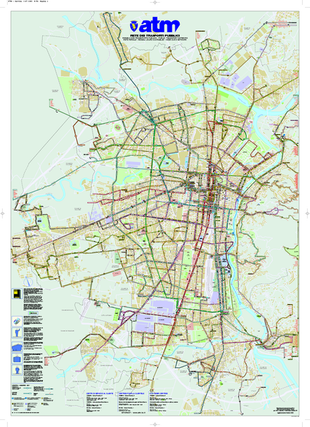 Torino Public Transit Map